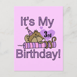 Carte Postale T-shirts et cadeaux d'anniversaire de singe de