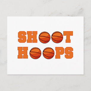 Carte Postale T-shirts et cadeaux de basket-ball Shoot Hoops