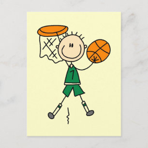 Carte Postale T-shirts et cadeaux de basketball pour garçons qui