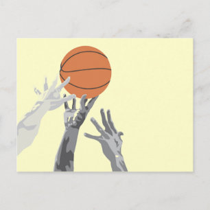 Carte Postale T-shirts et cadeaux de Basketball Tip Off