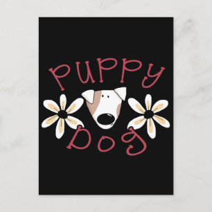Carte Postale T-shirts et cadeaux de Chien Chien de Fleurs