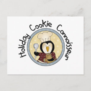 Carte Postale T-shirts et cadeaux de Cookie Penguin Connoisseur
