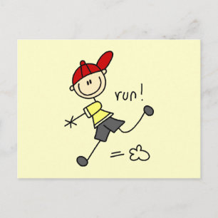 Carte Postale T-shirts et cadeaux de course de baseball