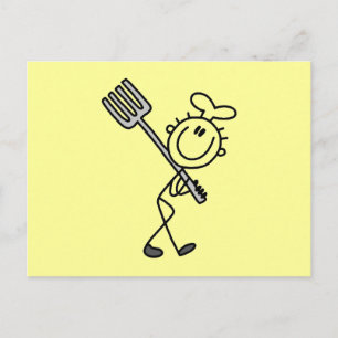 Carte Postale T-shirts et cadeaux de cuisinier bonhomme allumett
