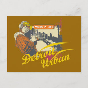 Carte Postale T-shirts et cadeaux de Detroit Urban