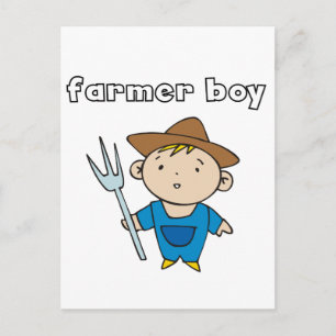 Carte Postale T-shirts et cadeaux de garçon d'agriculteur