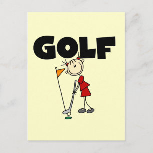 Carte Postale T-shirts et cadeaux de GOLF pour filles