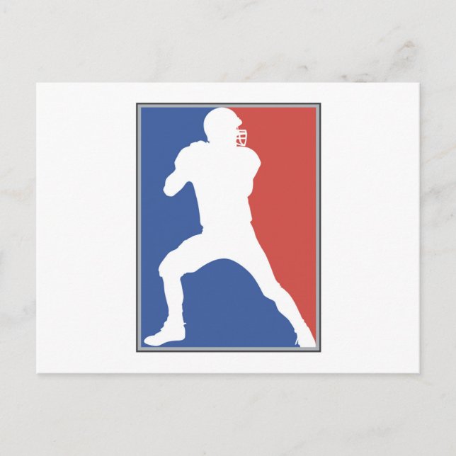 Carte Postale T-shirts et cadeaux de joueurs de football américa (Devant)