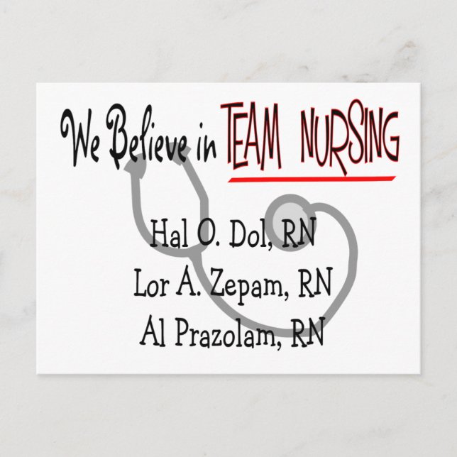 Carte Postale T-shirts et cadeaux de l'infirmière psychique amus (Devant)