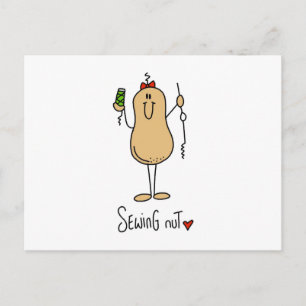 Carte Postale T-shirts et Cadeaux de Noix de Couture