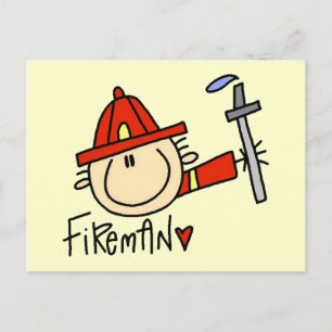 Carte Postale T-shirts et Cadeaux de Pompiers