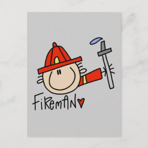 Carte Postale T-shirts et Cadeaux de Pompiers