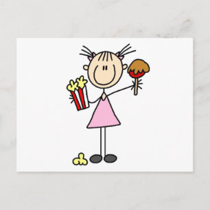 Carte Postale T-shirts et cadeaux de pop-corn et barbe à papa
