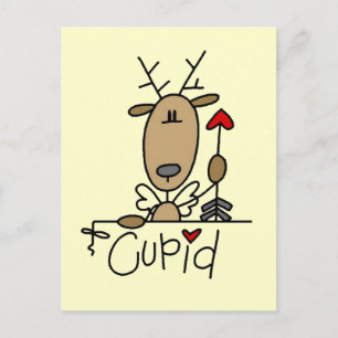 Carte Postale T-shirts et cadeaux de rennes Cupid