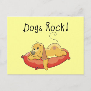 Carte Postale T-shirts et cadeaux de roche de chiens