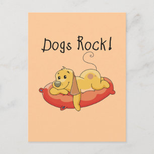 Carte Postale T-shirts et cadeaux de roche de chiens