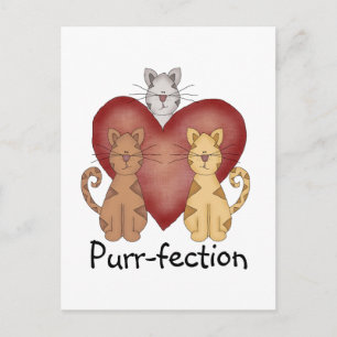 Carte Postale T-shirts et cadeaux de Ronronnement-fection de