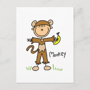 Carte Postale T-shirts et cadeaux de singe déguisé
