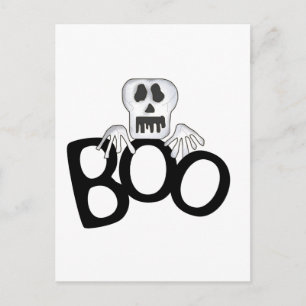 Carte Postale T-shirts et Cadeaux de Squelette Boo