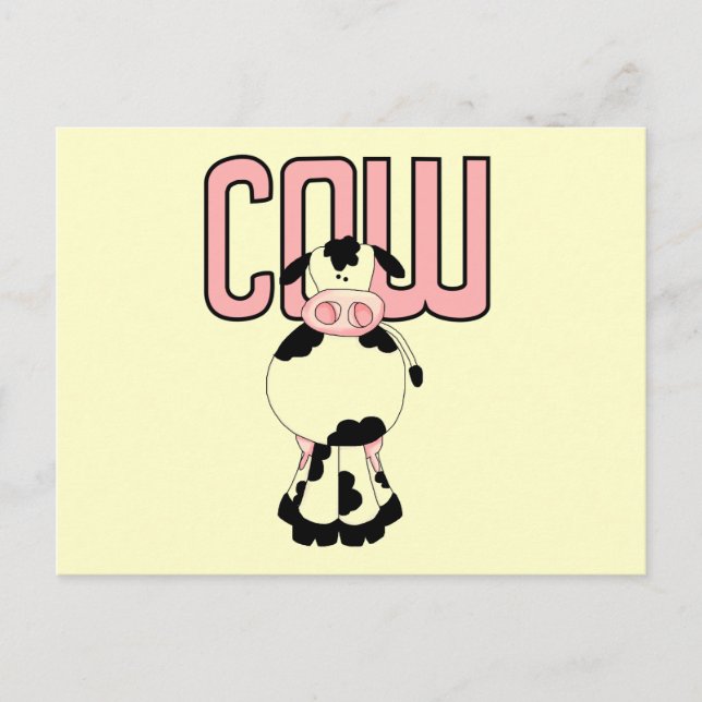 Carte Postale T-shirts et cadeaux de vache (Devant)