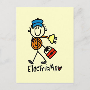 Carte Postale T-shirts et Cadeaux d'Électricien de Base