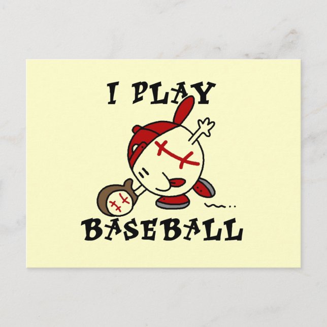 Carte Postale T-shirts et Cadeaux Drôles de Baseball (Devant)