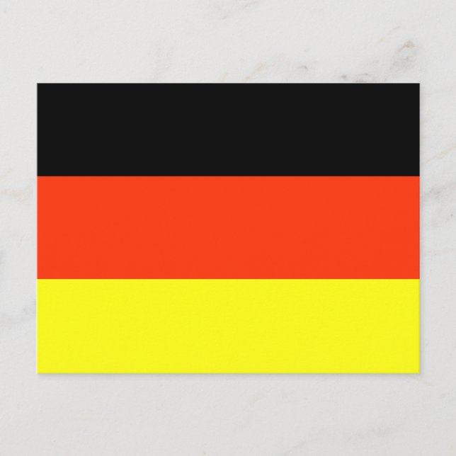 Carte Postale T-shirts et cadeaux du drapeau allemand (Devant)