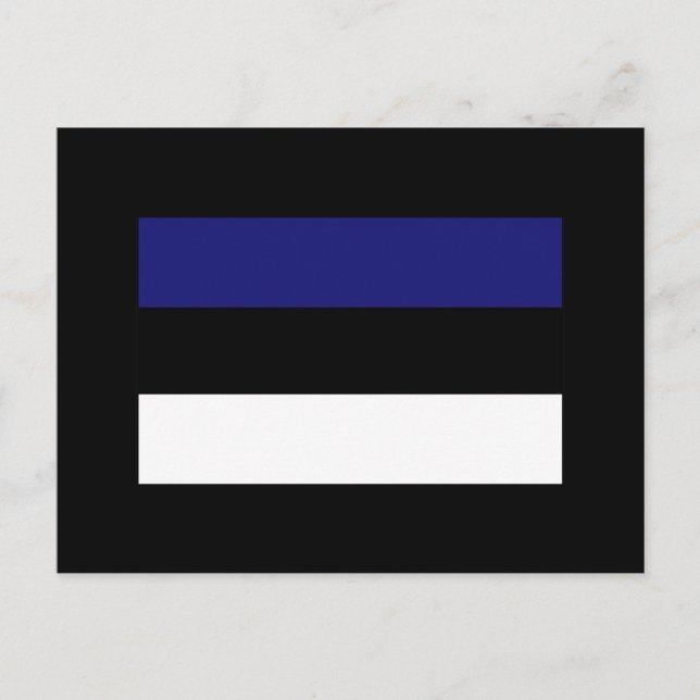 Carte Postale T-shirts et cadeaux du Drapeau estonien (Devant)