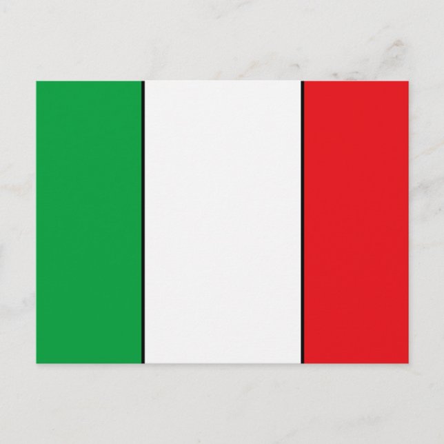 Carte Postale T-shirts et cadeaux du Drapeau italien (Devant)