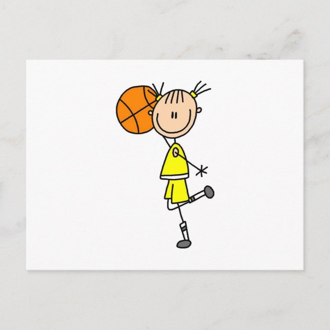 Carte Postale T-shirts et cadeaux du Joueur de basket-ball de fi (Devant)