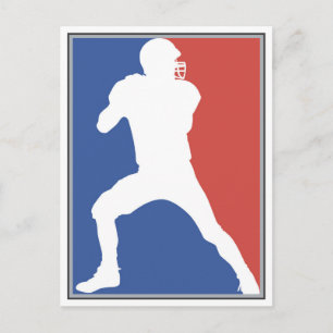 Carte Postale T-shirts et cadeaux du joueur de football américai