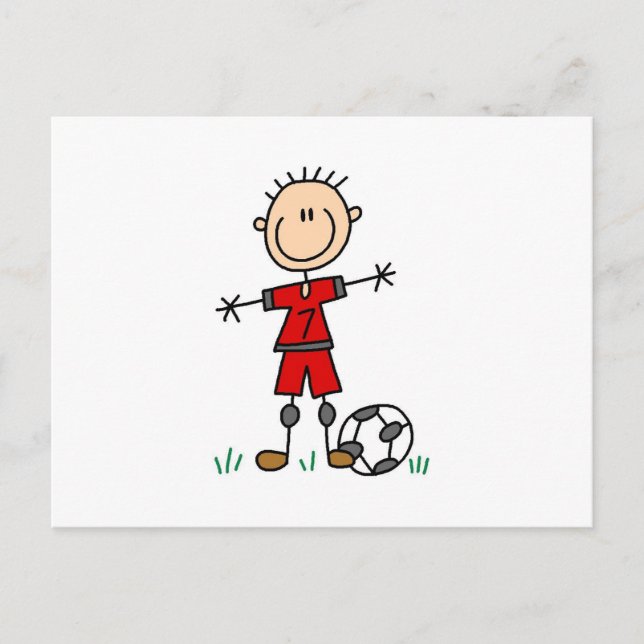 Carte Postale T-shirts et cadeaux du Joueur de soccer Uniform Ga (Devant)