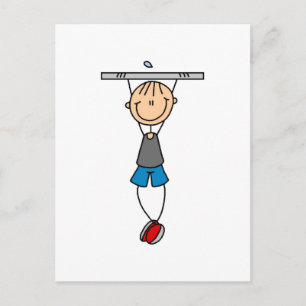 Carte Postale T-shirts et cadeaux Exercice Traction