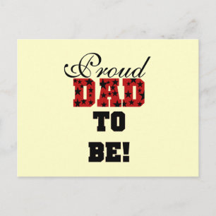 Carte Postale T-shirts et Cadeaux Fiers Papa à être Rouge et Noi