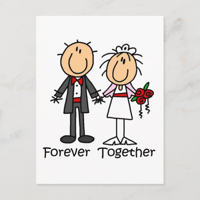 Carte Postale T-shirts et cadeaux Forever Together (Devant)