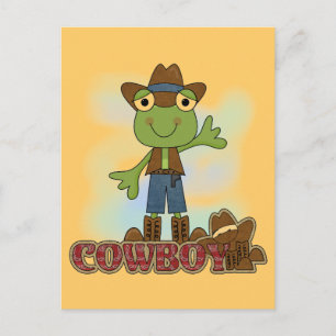 Carte Postale T-shirts et cadeaux Frog Cowboy