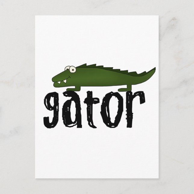 Carte Postale T-shirts et cadeaux Gator (Devant)