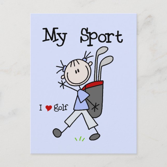 Carte Postale T-shirts et cadeaux Golf My Sport (Devant)