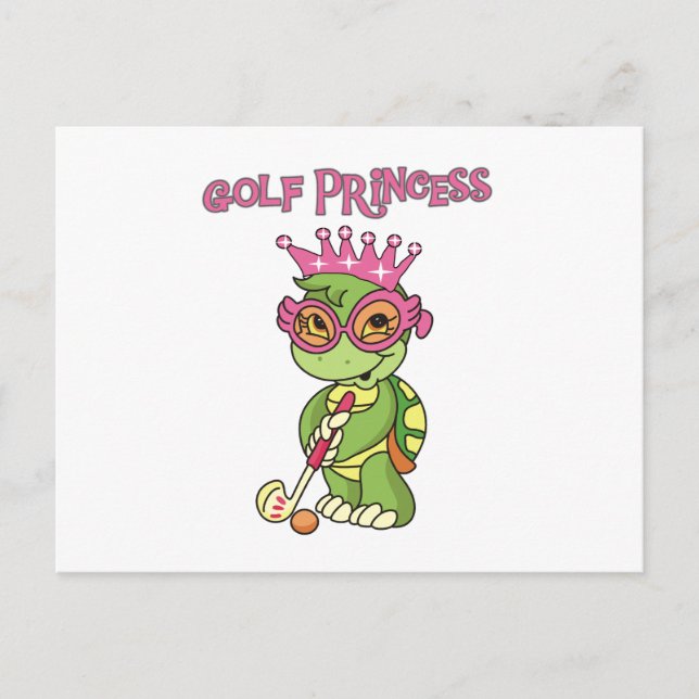 Carte Postale T-shirts et cadeaux Golf Princess (Devant)