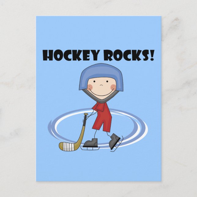Carte Postale T-shirts et cadeaux Hockey Rocks (Devant)