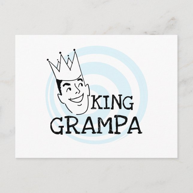 Carte Postale T-shirts et cadeaux King Grampa (Devant)