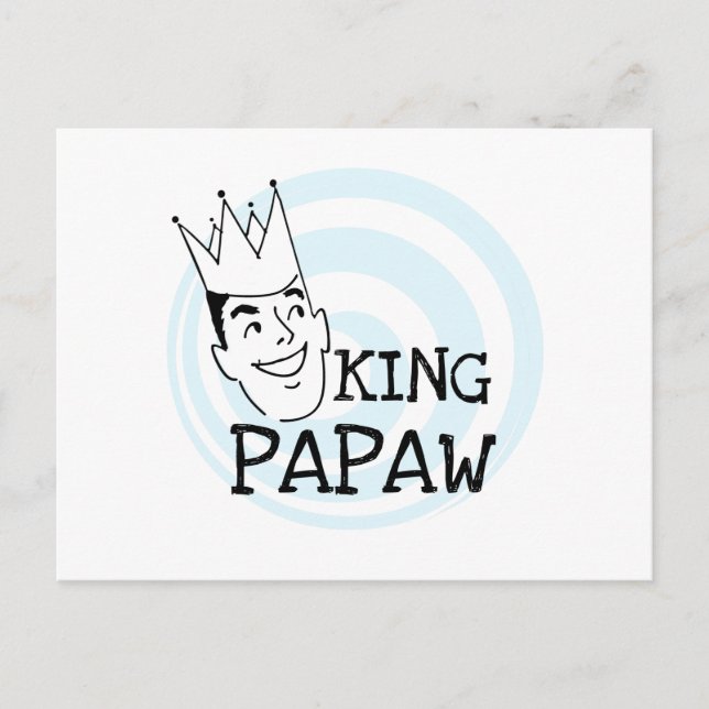 Carte Postale T-shirts et cadeaux King Papaw (Devant)
