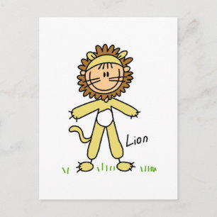 Carte Postale T-shirts et Cadeaux Lion déguisé