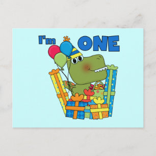 Carte Postale T-shirts et cadeaux Little Dino 1er anniversaire