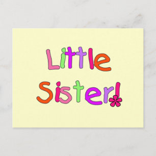 Carte Postale T-shirts et cadeaux Little Sister