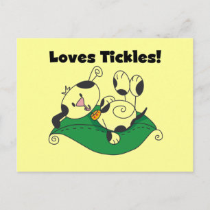 Carte Postale T-shirts et cadeaux Loves Tickles