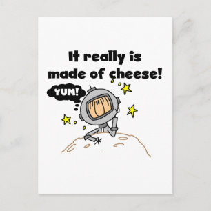 Carte Postale T-shirts et Cadeaux Lune de Fromage
