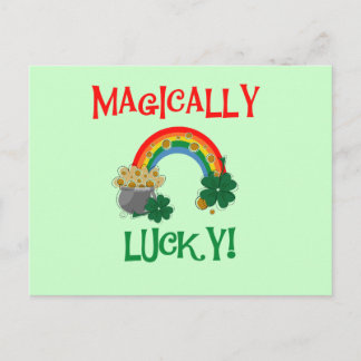 Carte Postale T-shirts et cadeaux magiquement chanceux