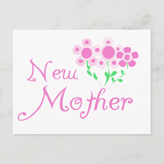 Carte Postale T-shirts et cadeaux Mère Fleurs Roses (Devant)
