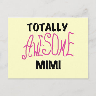 Carte Postale T-shirts et cadeaux Mimi Pink totalement géniaux
